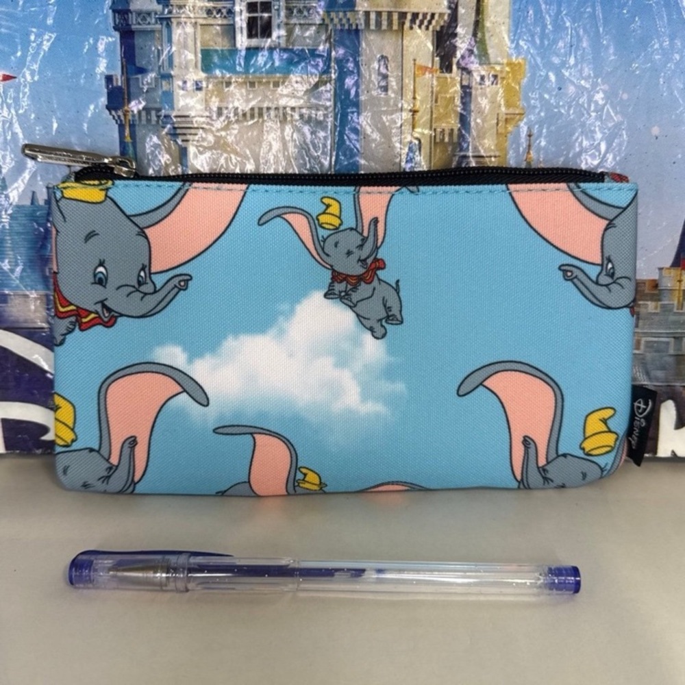 Disney parks loungefly Dumbo the flying elephant pouch wallet bag